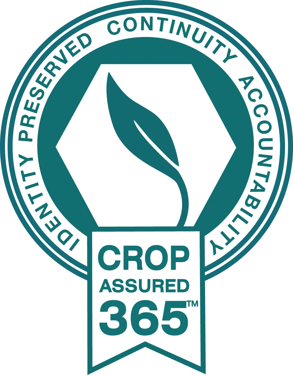 Crop Assured 365 Logo, Identity Preserved Continuity Accountability